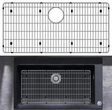 Load image into Gallery viewer, Granatan 27-1/2&quot; x 13-1/2&quot; x 1-1/4&quot; Sink Protectors for Kitchen Sink - Sink Bottom Grid - Stainless Steel Sink Protector - Sink Grate for Bottom of Ki
