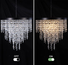 Load image into Gallery viewer, Wellmet Black Crystal Chandelier 24 inch, 3-Tier Modern Round K9 Crystals Light Fixtures for Dining Room, Contemporary Pendant Light FixtureKitchen Is
