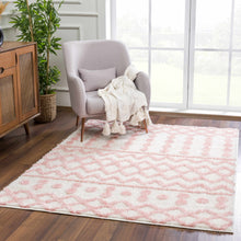 Load image into Gallery viewer, Darva Pink Plush Area Carpet

