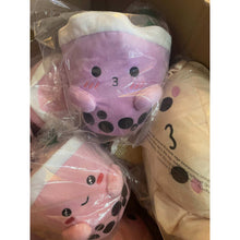 Carregar imagem no visualizador da galeria, ABC Boba Tea Plush Purple Cute Stuffed Animal Toy 10&quot;

