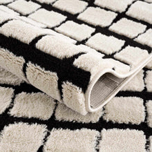 Load image into Gallery viewer, Teshi Plush Grid Area Rug - Promo
