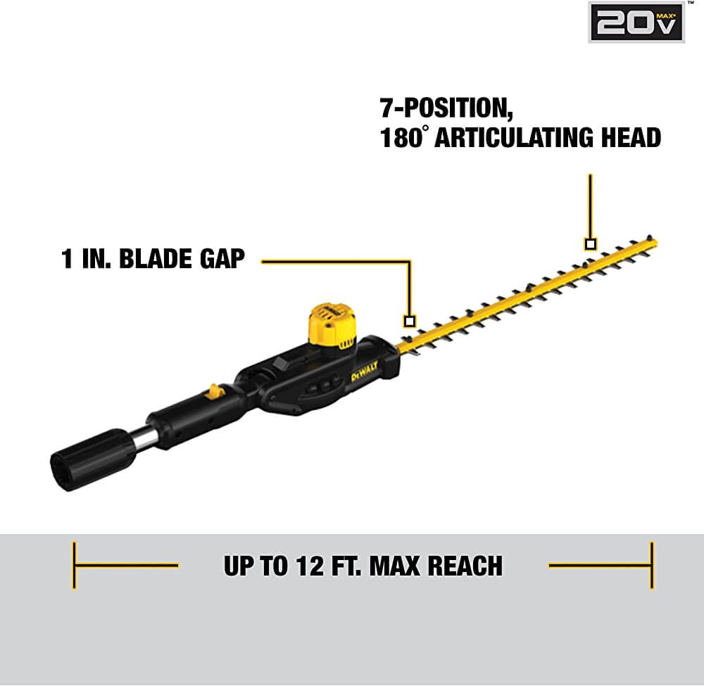 DEWALT DCPH820B 20V MAX Pole Hedge Trimmer