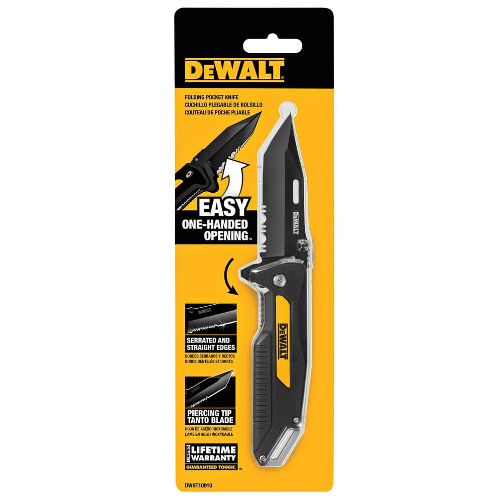 DEWALT DWHT10910 Pocket Knife with Ball-Bearing Assist
