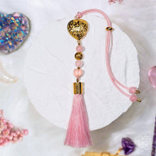 Load image into Gallery viewer, Car Guardian - ‘You Are Loved’ Heart Charm Tassel
