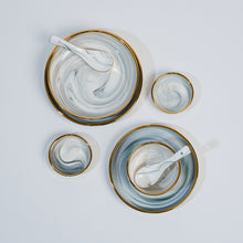 Cargar imagen en el visor de la galería, Modern Nordic Style Golden Border Marble &amp; Ceramic Tableware Sets
