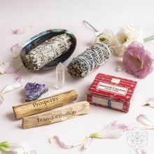 Load image into Gallery viewer, Attract Abundance - Premium Manifestation Smudge Kit (8 Pieces)
