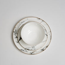 Cargar imagen en el visor de la galería, Ozarke&#39;s Alliance Grey Marble Plate Set
