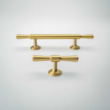 Load image into Gallery viewer, Tuxedo, Solid Brass Cabinet Pulls
