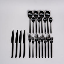 Cargar imagen en el visor de la galería, Kaya Black Cutlery Set
