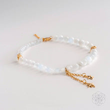 Load image into Gallery viewer, Divine Intuition - Moonstone Anklet and Earrings Set
