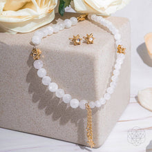 Load image into Gallery viewer, Divine Intuition - Moonstone Anklet and Earrings Set
