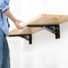 Load image into Gallery viewer, SafeRacks Wall Mounted Folding Worktop - Soft Close Edition
