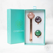 Load image into Gallery viewer, 3-in-1 Crystal Face Roller Set

