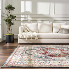 Load image into Gallery viewer, Brend Rust Medallion Area Rug - Clearance

