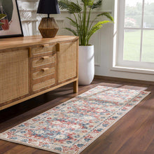 Carregar imagem no visualizador da galeria, Bindi Blue &amp; Rose Area Rug - Clearance
