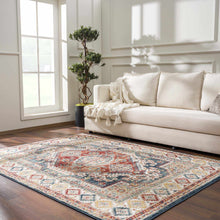Load image into Gallery viewer, Brend Rust Medallion Area Rug - Clearance
