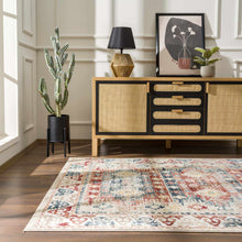 Carregar imagem no visualizador da galeria, Bindi Blue &amp; Rose Area Rug - Clearance
