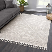 Cargar imagen en el visor de la galería, Birdwood Cream &amp; Brown Area Rug
