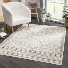 Load image into Gallery viewer, KMRSH-4614 Ivory Tribal Carpet - Clearance
