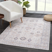 Load image into Gallery viewer, Beige Beckett Vintage Washable Area Rug - Clearance
