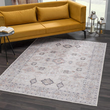 Load image into Gallery viewer, Beige Beckett Vintage Washable Area Rug - Clearance
