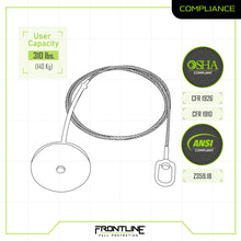 Carregar imagem no visualizador da galeria, Frontline DT1206 Drop Thru Anchor 12&quot; Round Plate with 6&#39; Cable
