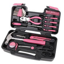Carregar imagem no visualizador da galeria, 39 Piece General Tool Set Pink - DT9706P
