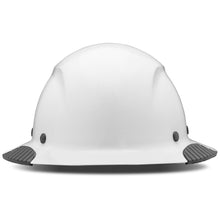 Load image into Gallery viewer, DAX Carbon Fiber White Full Brim Hardhat
