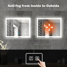Load image into Gallery viewer, Deluxe Center Glow LED Bathroom Mirror
