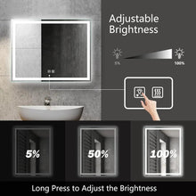 Load image into Gallery viewer, Deluxe Center Glow LED Bathroom Mirror
