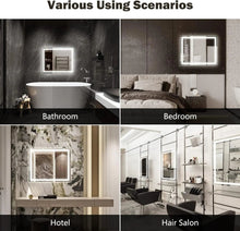 Load image into Gallery viewer, Deluxe Center Glow LED Bathroom Mirror
