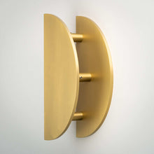 Load image into Gallery viewer, Demi Lune, Solid Brass Half Moon Door Handles
