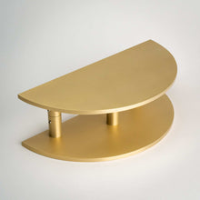 Load image into Gallery viewer, Demi Lune, Solid Brass Half Moon Door Handles
