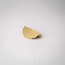 Load image into Gallery viewer, Demi Lune, Solid Brass Half Moon Cabinet Pulls
