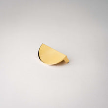 Load image into Gallery viewer, Demi Lune, Solid Brass Half Moon Cabinet Pulls
