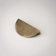 Load image into Gallery viewer, Demi Lune, Solid Brass Half Moon Cabinet Pulls
