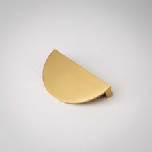 Load image into Gallery viewer, Demi Lune, Solid Brass Half Moon Cabinet Pulls
