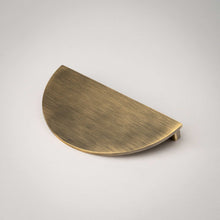 Load image into Gallery viewer, Demi Lune, Solid Brass Half Moon Cabinet Pulls
