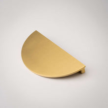 Load image into Gallery viewer, Demi Lune, Solid Brass Half Moon Cabinet Pulls
