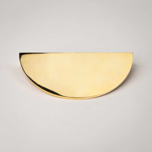 Load image into Gallery viewer, Demi Lune, Solid Brass Half Moon Cabinet Pulls
