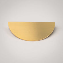 Load image into Gallery viewer, Demi Lune, Solid Brass Half Moon Cabinet Pulls
