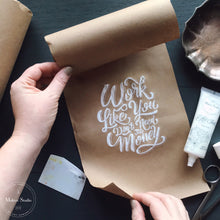 Load image into Gallery viewer, Do What You Love - Mesh Stencil 2 pack - 5.5 x 8.5
