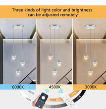Load image into Gallery viewer, HAIXIANG Mini Chandeliers 3-Lights Modern Chrome Light Pendant Lights
