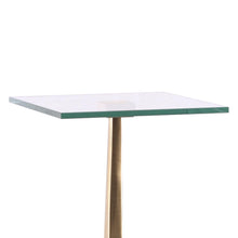 Load image into Gallery viewer, 11&quot; Square Side Table with Marble Base
