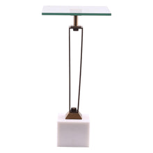Load image into Gallery viewer, 11&quot; Modern Martini Table with White Marble
