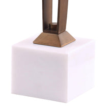Load image into Gallery viewer, 11&quot; Modern Martini Table with White Marble
