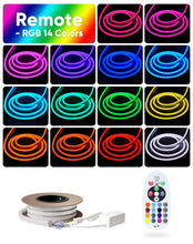 Cargar imagen en el visor de la galería, Bright &amp; Colorful 110V RGB LED Neon Rope Light - 8.5W/M, RGB, Flexible, Long-Lasting, ETL-Standard
