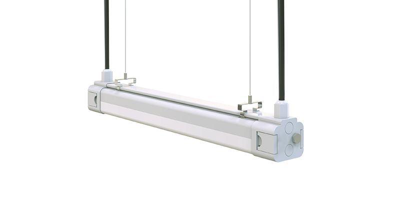 8FT LED Linear Tri-proof Light | 60/70/80W | ETL, FCC, DLC Listed | 140lm/w | Surface/Suspension Mounting | 3500/4000/5000/6000K CCT Options | IP65 Rated, Wet Rated