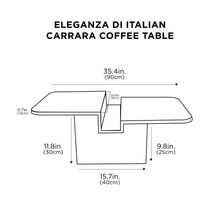 Load image into Gallery viewer, Italian Carrara Coffee Table
