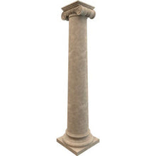 Load image into Gallery viewer, Emperador Light Marble Ionic Greek Hand-carved Column (W)20&quot; (L)24&quot; (H)101&quot;
